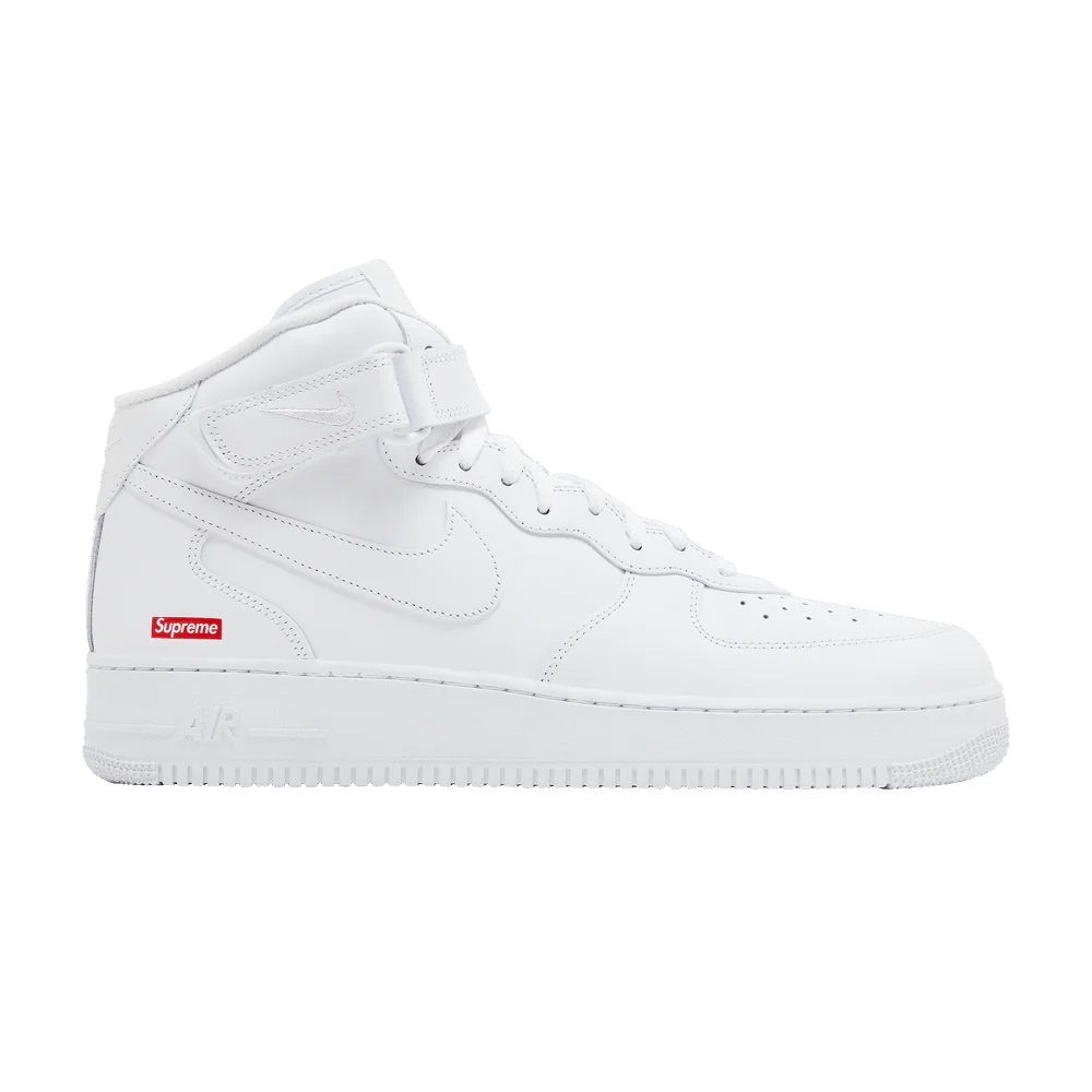 Air Force 1 X Supreme Mid White